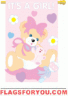 It's A Girl House Flag