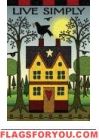 Live Simply Garden Flag