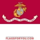 US Made Marine Corps Miniature Flags On Stick 12 x 18 10pcs