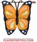 Monarch Butterfly House Flag