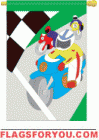 Motorcycles House Flag