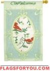 Birds Welcome House Flag