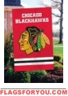 Chicago Blackhawks Applique Banner Flag 44" x 28"