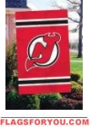 New Jersey Devils Applique Banner Flag 44" x 28"