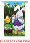 Let's Paint Eggs House Flag