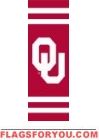 Oklahoma Sooners Post Banner 30" x 11"