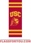 USC Trojans "SC" Post Banner 30" x 11"