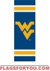 West Virginia Mountaineers Post Banner 30" x 11"