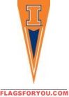 Illinois Fighting Illini Yard Pennant 34" x 14"
