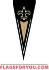 Saints Yard Pennants 34" x 14"