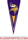 Vikings Yard Pennants 34" x 14"