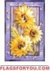 Country Sunflowers House Flag