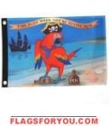 1 left - Parrot the Pirate Seafarer Flag