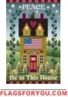 Peace Be to This House Garden Flag