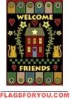 Pennyrug Welcome Friends Garden Flag - 1 left