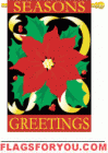 Ponisettia Garden Flag