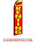 Now Renting Feather Flag 3' x 11.5' & more garden flags at FlagsForYou.com
