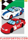 Race Car House Flag