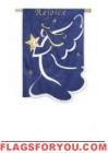 Applique Rejoice Angel Garden Flag