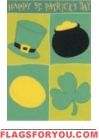 St. Patrick's Icons Garden Flag