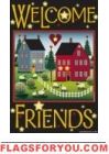 4 left - Salt Box Welcome House Flag