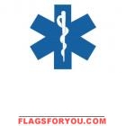 3' x 5' Star Of Life Decorative Flag