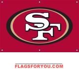 Forty-niners Fan Banner 2ft x 3ft