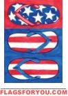 Patriotic Flip Flops Garden Flag