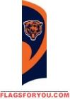 Bears Tall Team Flag 8.5' x 2.5'