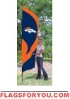 Broncos Tall Team Flag 8.5' x 2.5'