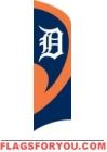 Tigers Tall Team Flag 8.5' x 2.5'