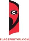 Georgia Bulldogs Tall Team Flag 8.5' x 2.5'