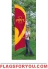 Iowa State Cyclones Tall Team Flag 8.5' x 2.5'