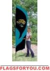 Jaguars Tall Team Flag 8.5' x 2.5'