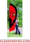 Louisville Cardinals Tall Team Flag 8.5' x 2.5'