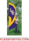LSU Tigers Tall Team Flag 8.5' x 2.5'