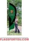 Marshall Thundering Herd Tall Team Flag 8.5' x 2.5'