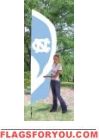 North Carolina Tar Heels Tall Team Flag 8.5' x 2.5'