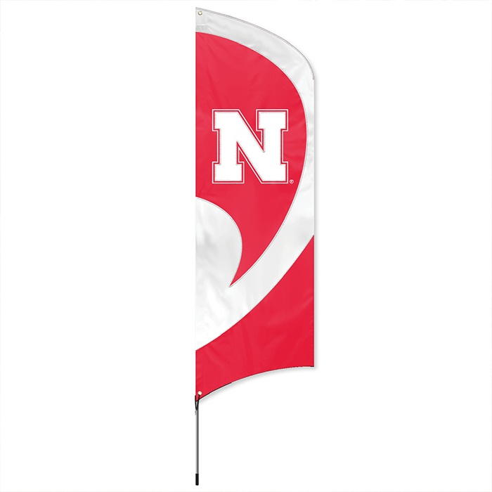 Nebraska Cornhuskers Tall Team Flag 8.5' x 2.5'