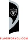 Raiders Tall Team Flag 8.5' x 2.5'