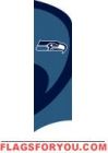 Seahawks Tall Team Flag 8.5' x 2.5'