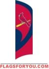 Cardinals Tall Team Flag 8.5' x 2.5'