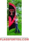 Texas Tech Red Raiders Tall Team Flag 8.5' x 2.5'