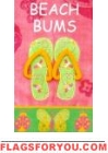 Beach Bums Garden Flag
