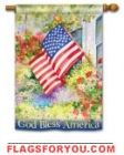 God Bless America House Flag