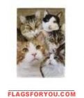 Cat Collage House Flag
