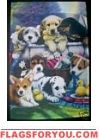 Doggies and Rubber Ducks House Flag