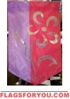 Elegant Flower House Flag