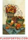 20 Fall Basket Scene House Flags
