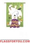 Halloween Ghosts House Flag